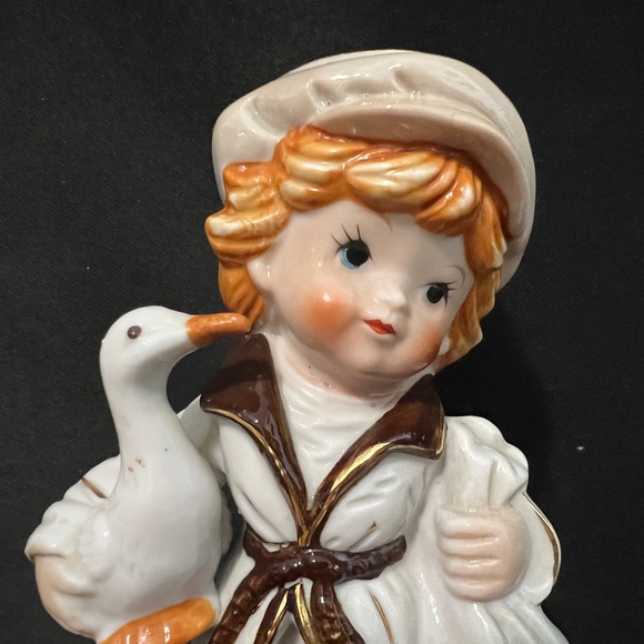 Boy Holding Goose Music Box - Picture 7 of 9